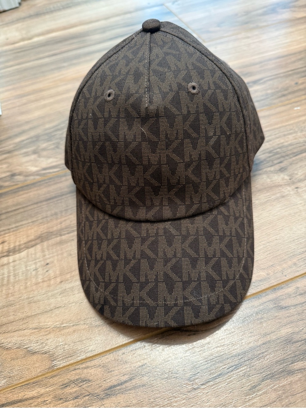 Michael Kors Brown MK Monogram Baseball Cap
